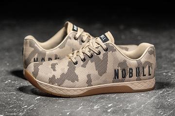 Brown Nobull Sand Camo Women's Trainers | CA H1880A